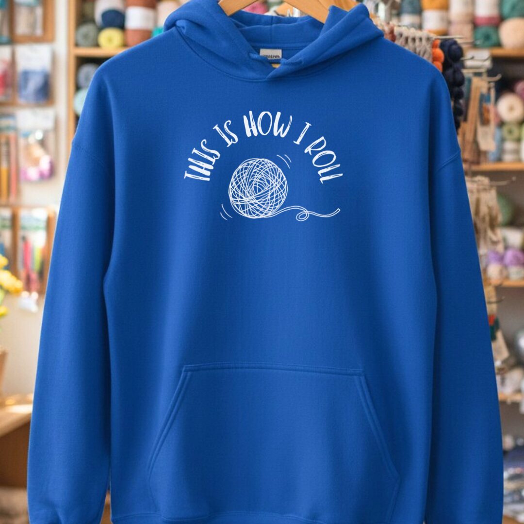 How I Roll Hoodie Royal t-shirt