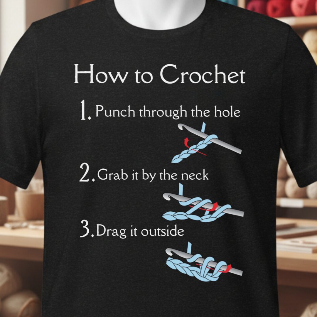 How to Crochet T-Shirt Black t-shirt