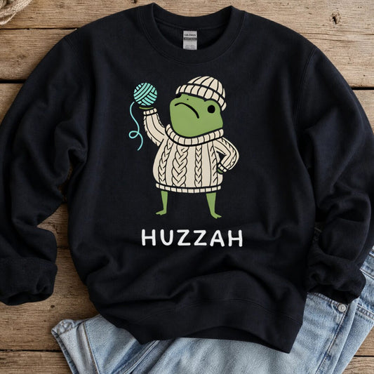 Huzzah Sweatshirt Black t-shirt