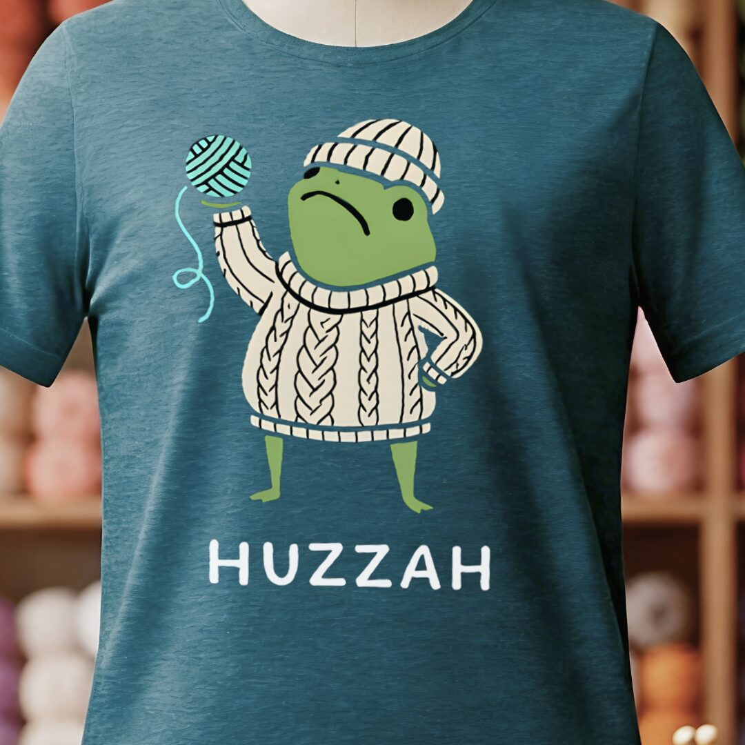 Huzzah T-Shirt Teal Blue t-shirt