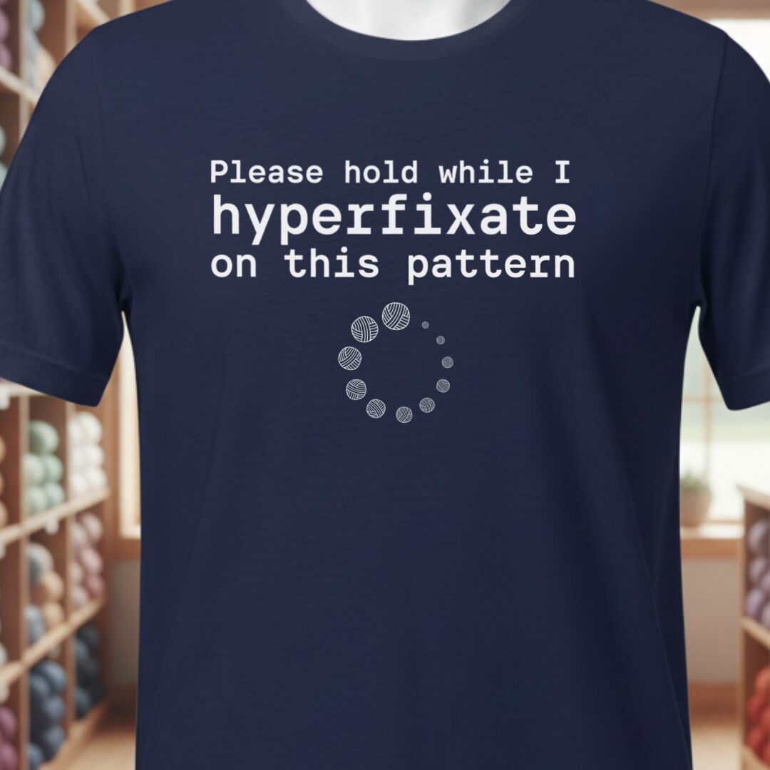 Hyperfixate T-Shirt Navy t-shirt