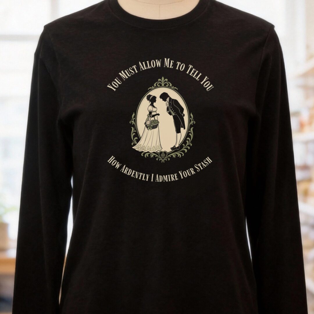 I Admire Your Stash Long Sleeve Tee Black t-shirt
