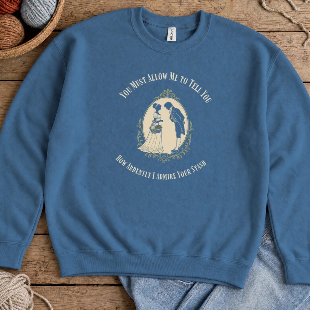 I Admire Your Stash Sweatshirt Indigo Blue t-shirt