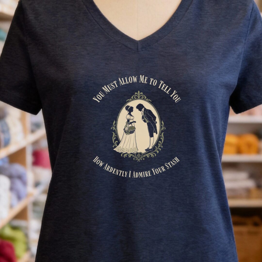 I Admire Your Stash V-Neck T-Shirt Navy t-shirt