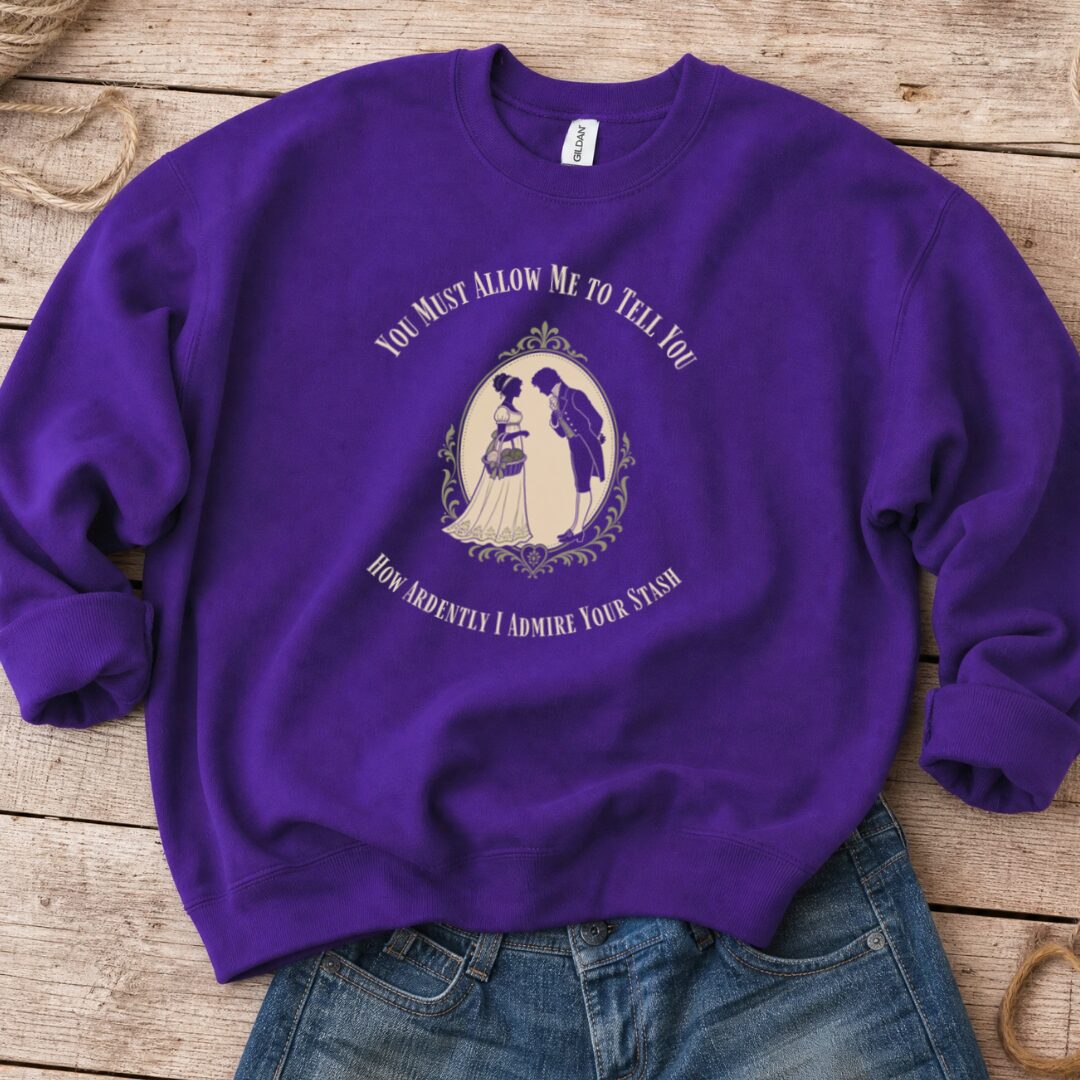 I Admire Your Stash Sweatshirt Purple t-shirt