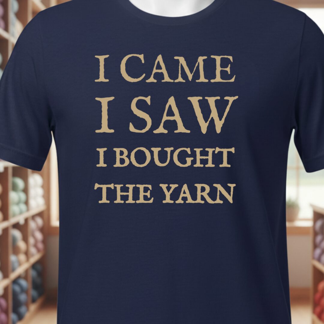 I Came, I Saw T-Shirt Navy t-shirt