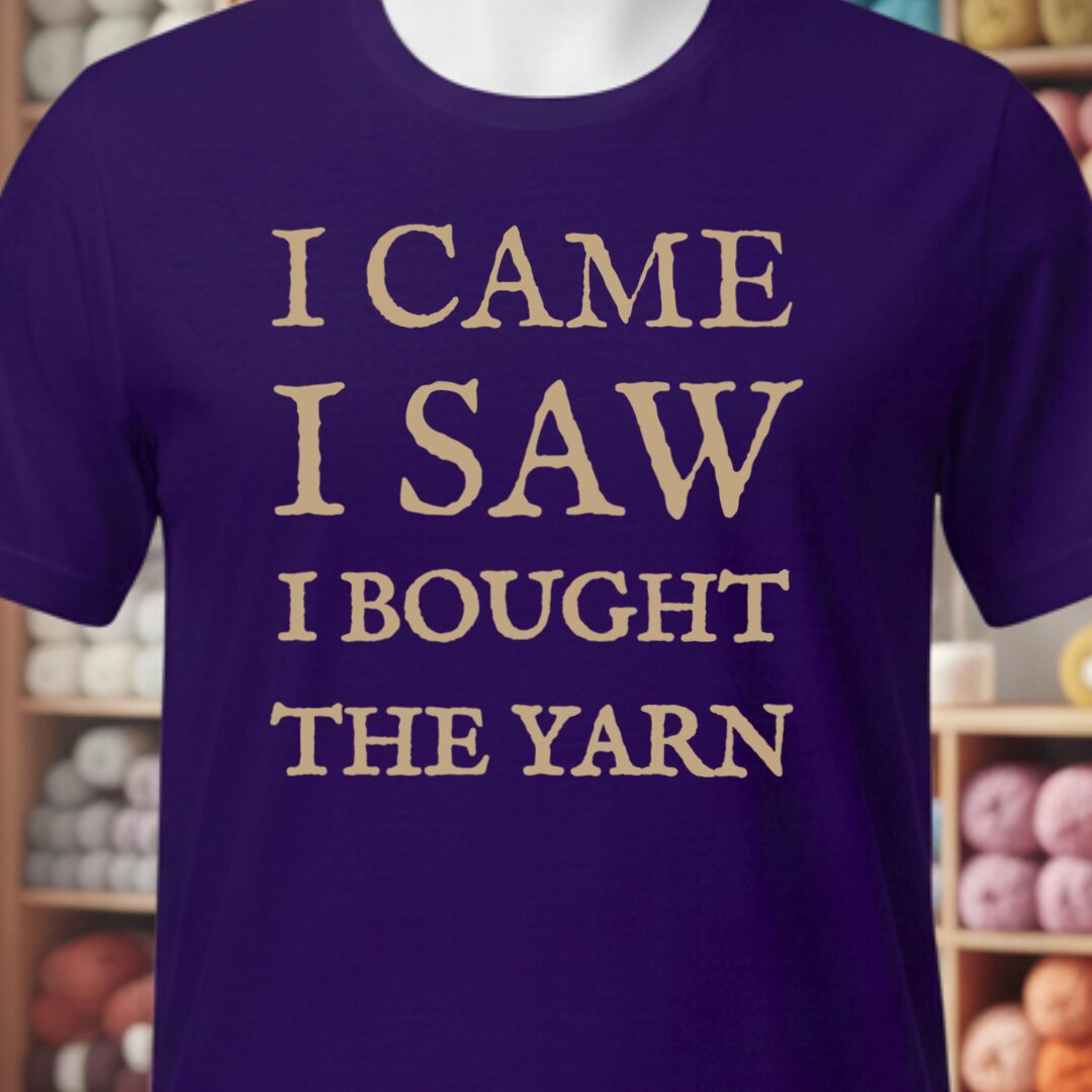 I Came, I Saw T-Shirt Purple t-shirt