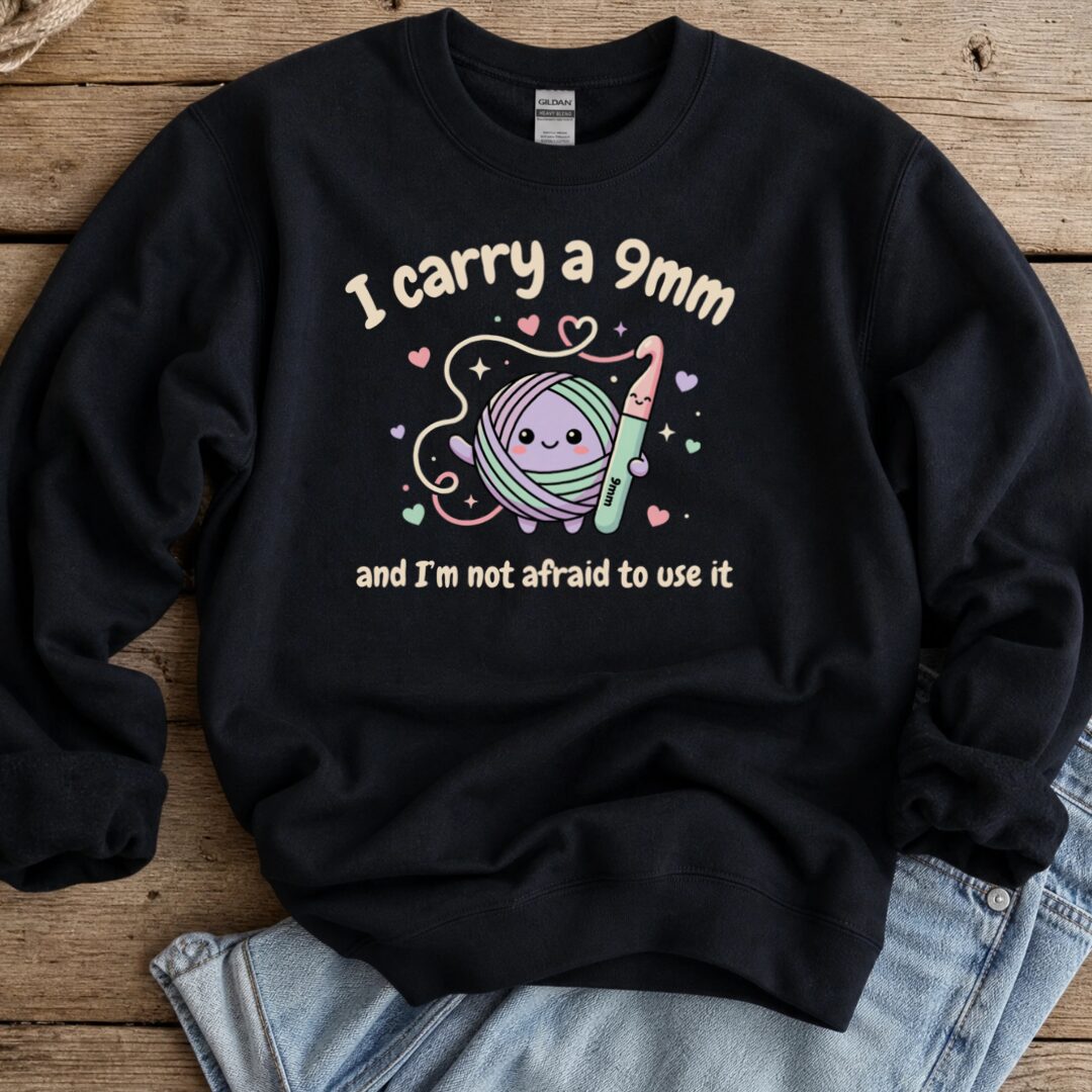 I Carry A 9mm Sweatshirt Black t-shirt