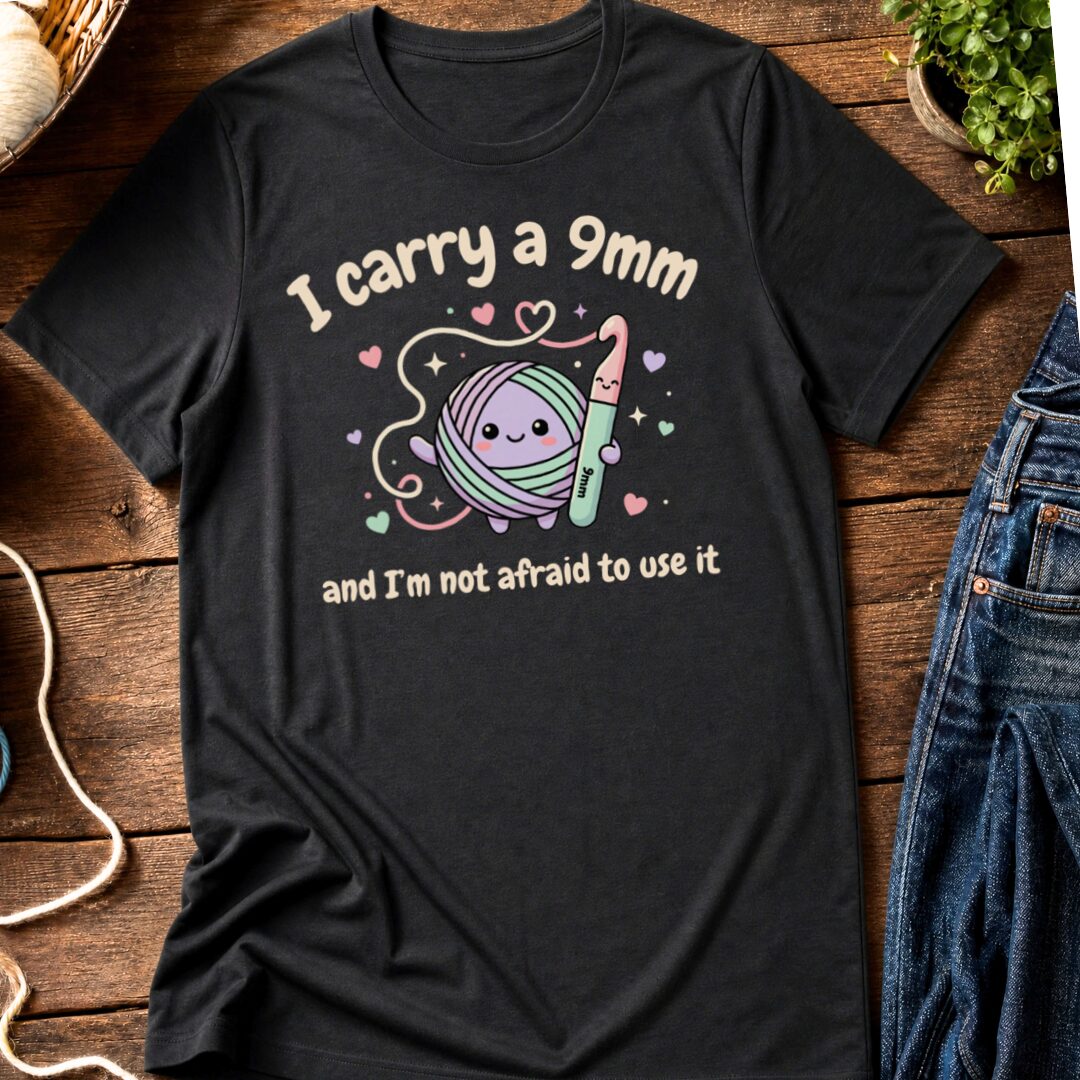 I Carry A 9mm T-Shirt Black t-shirt