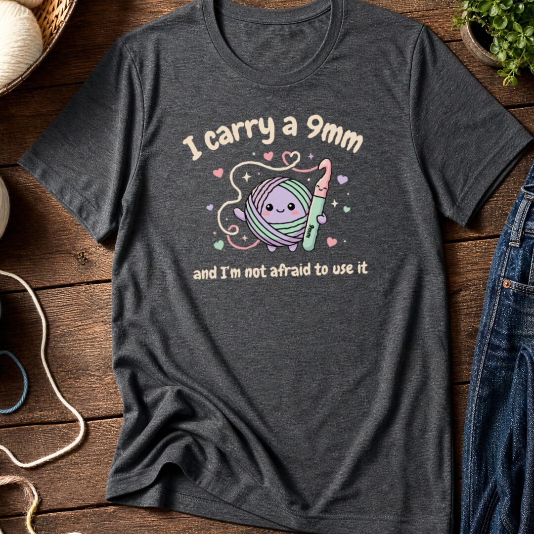 I Carry A 9mm T-Shirt Dark Grey t-shirt