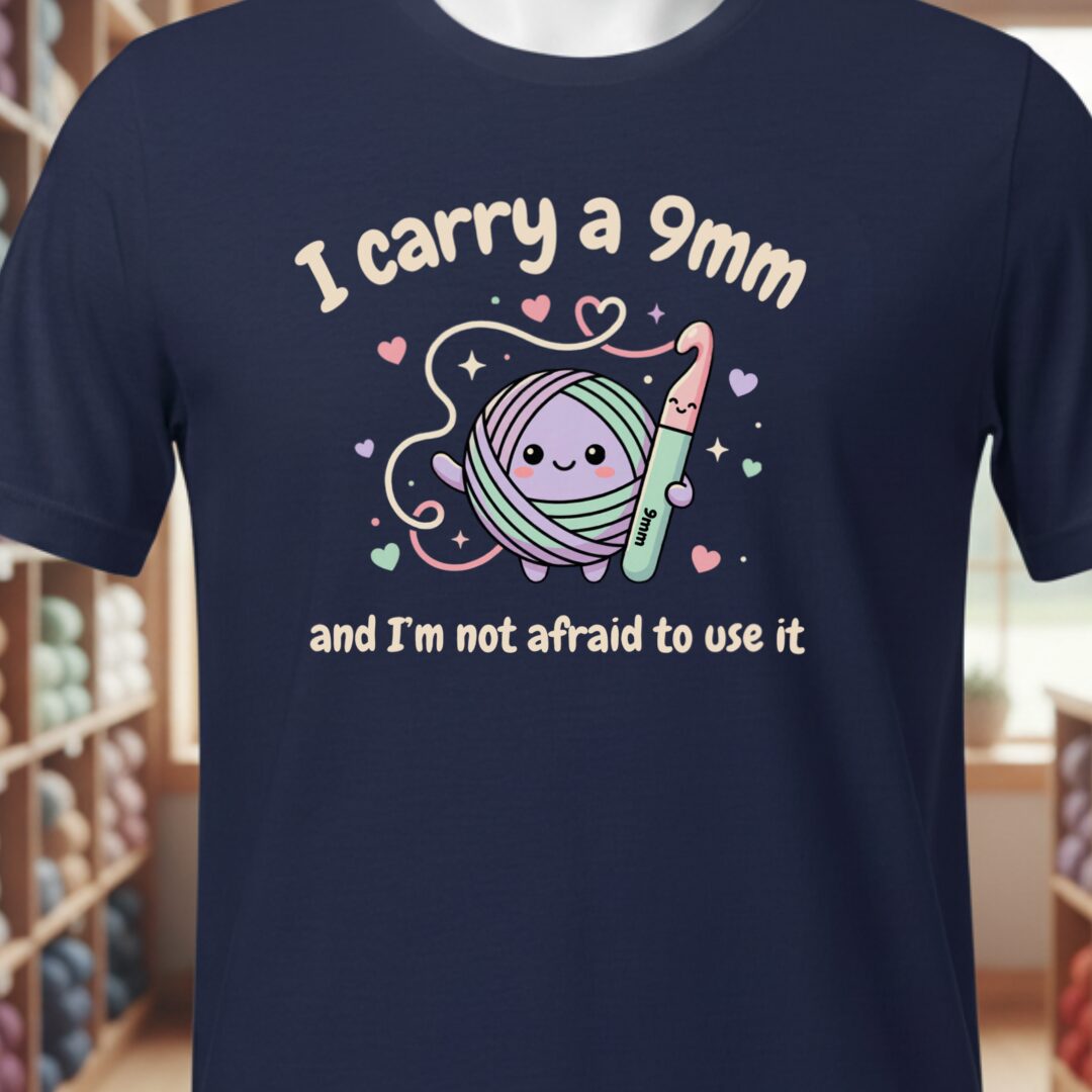 I Carry A 9mm T-Shirt Navy t-shirt