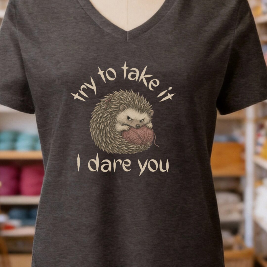 I Dare You Dark Grey V Neck.jpg