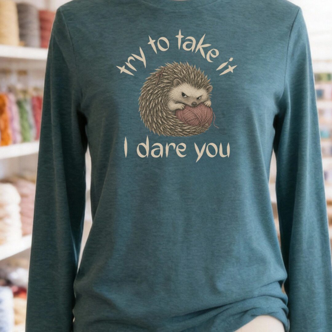 I Dare You Teal Blue Long Sleeve Tee.jpg