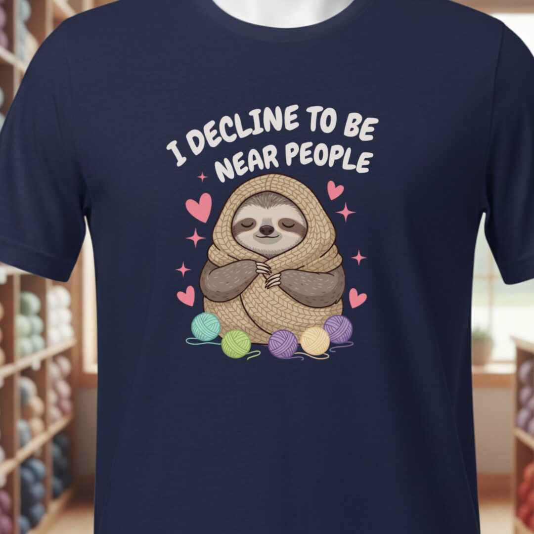 I Decline T-Shirt Navy t-shirt