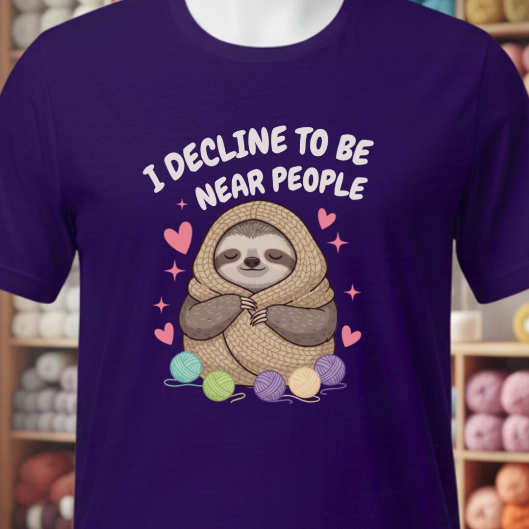 I Decline T-Shirt Purple t-shirt