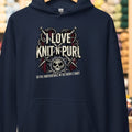 I Love Knit N Purl Hoodie Navy t-shirt