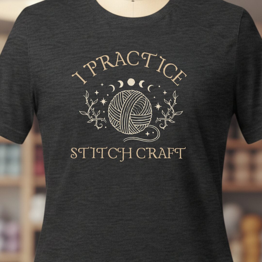 I Practice Stitchcraft T-Shirt Dark Grey t-shirt