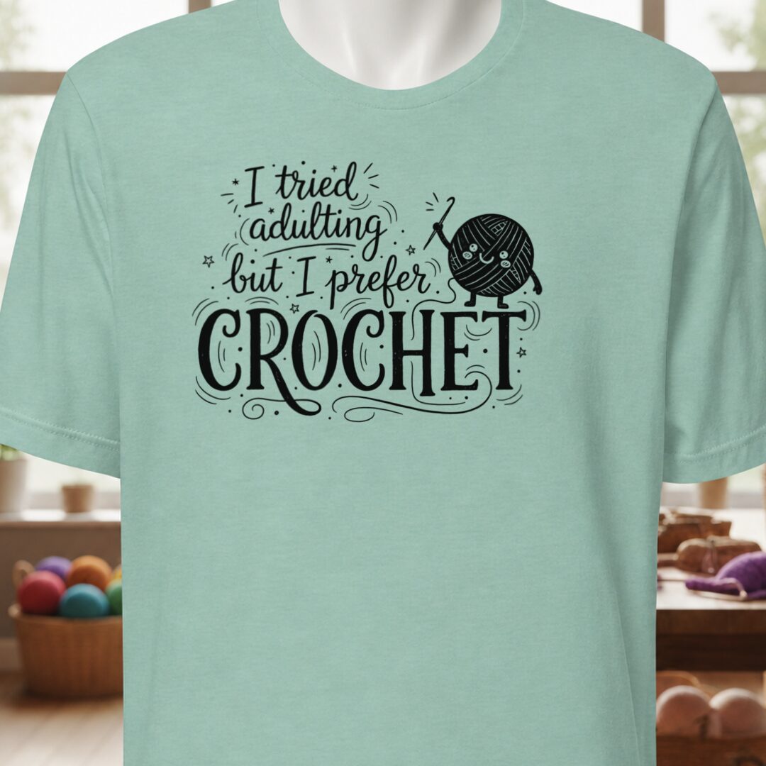 I Prefer Crochet T-Shirt Sea Breeze t-shirt