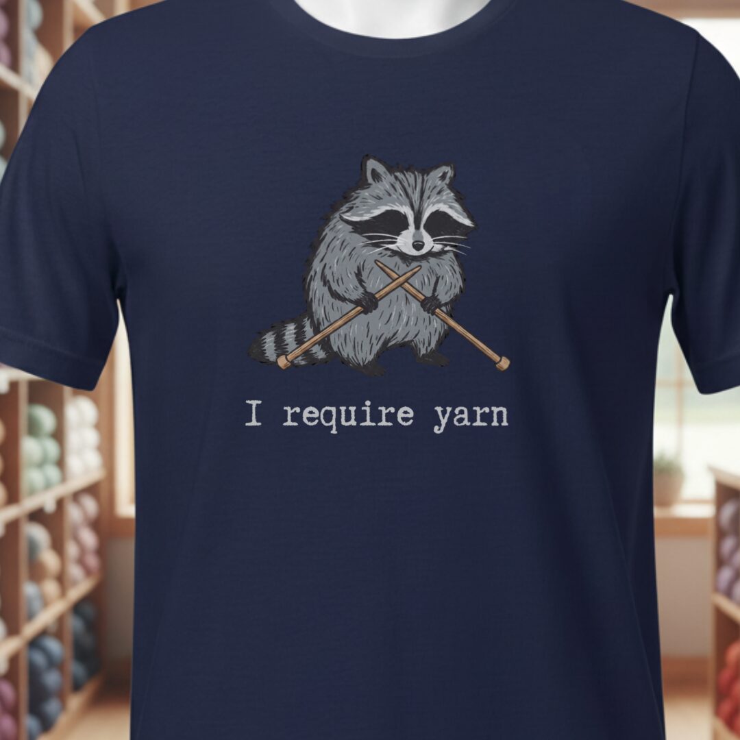 I Require Yarn T-Shirt Navy t-shirt