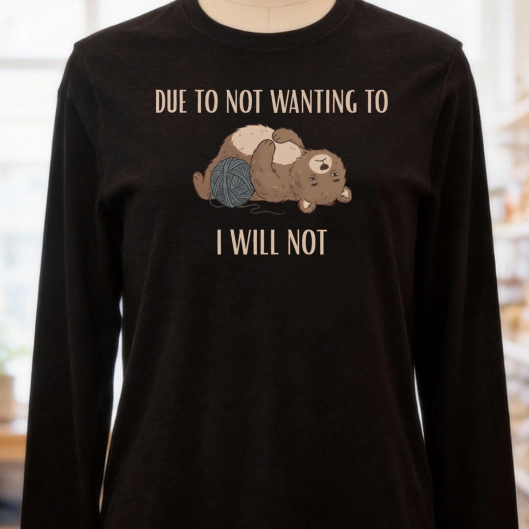 I Will Not Black Long Sleeve Tee.jpg