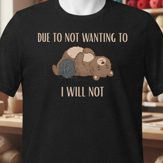 I Will Not Black T-Shirt.jpg