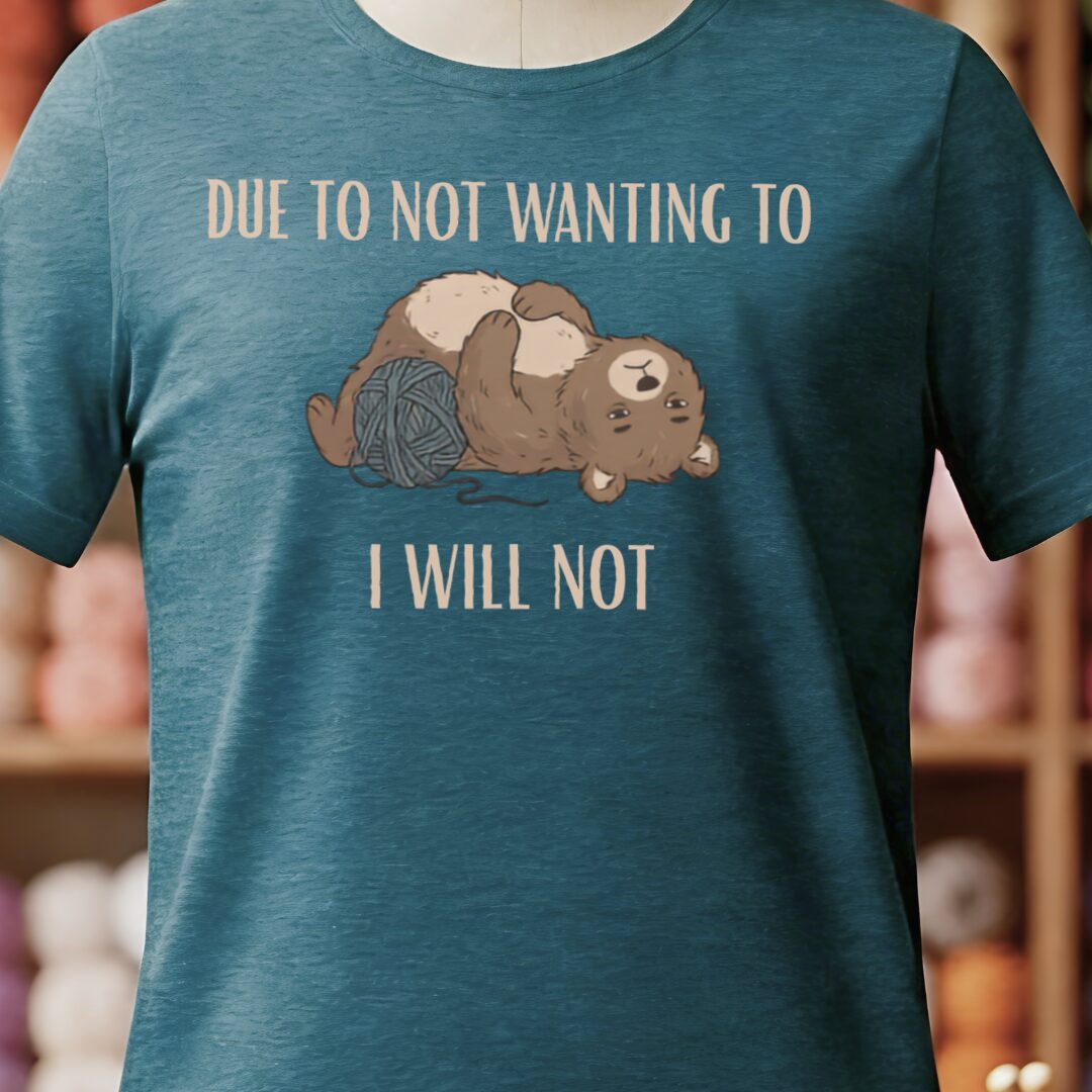 I Will Not Teal Blue T-Shirt.jpg