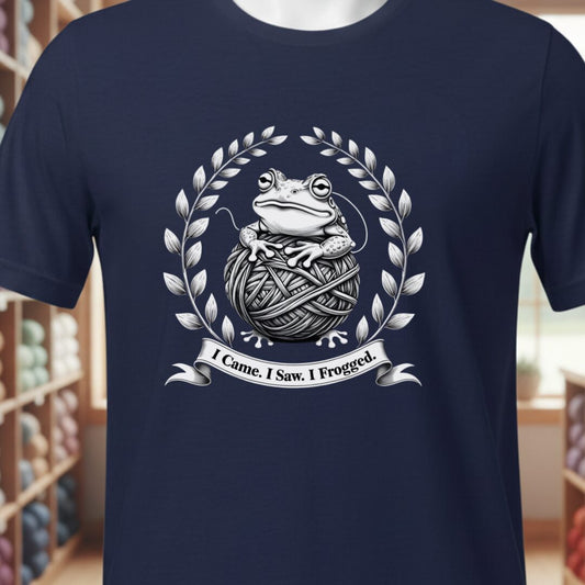 I came, I saw, I Frogged T-Shirt Navy t-shirt