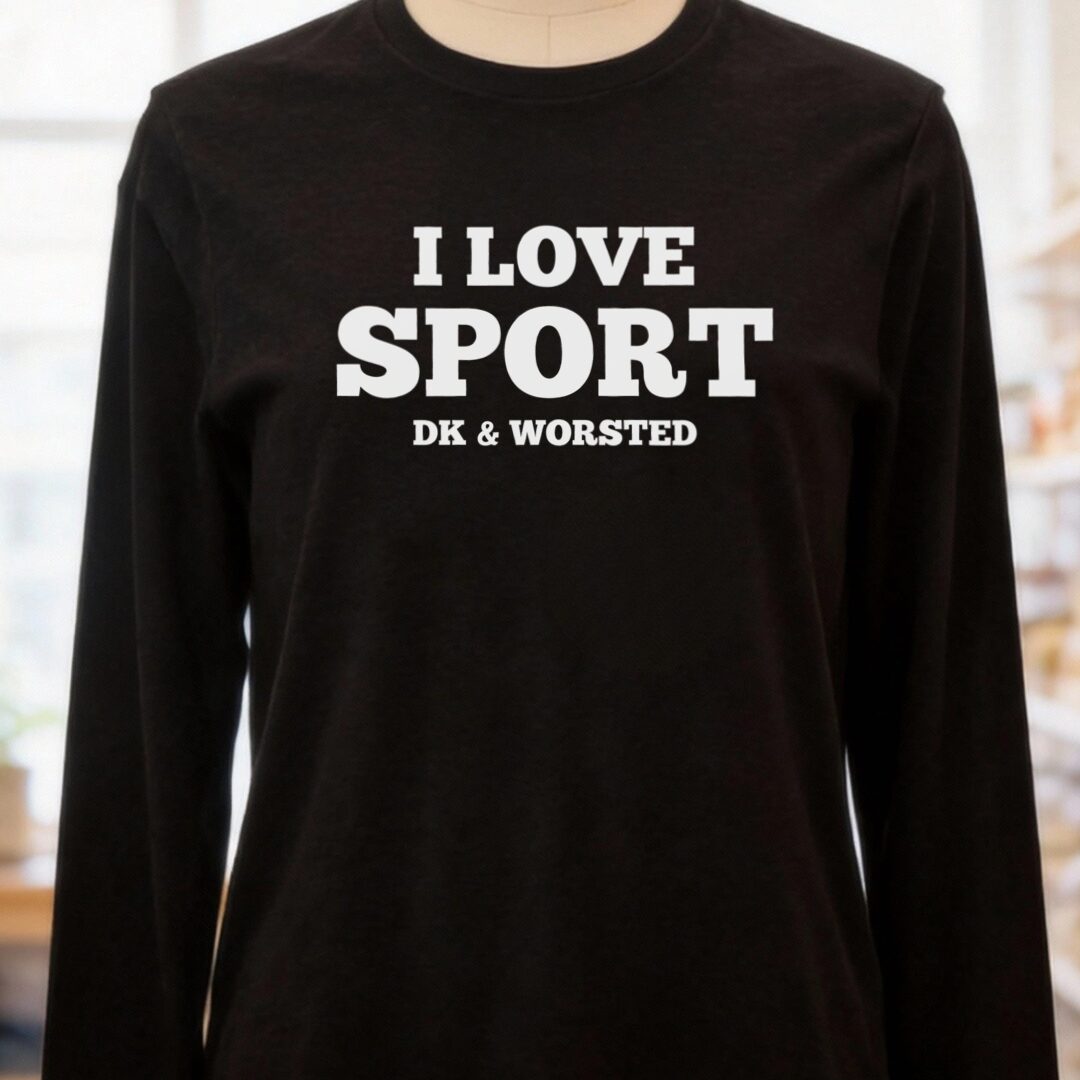 I love Sport Long Sleeve Tee Black t-shirt