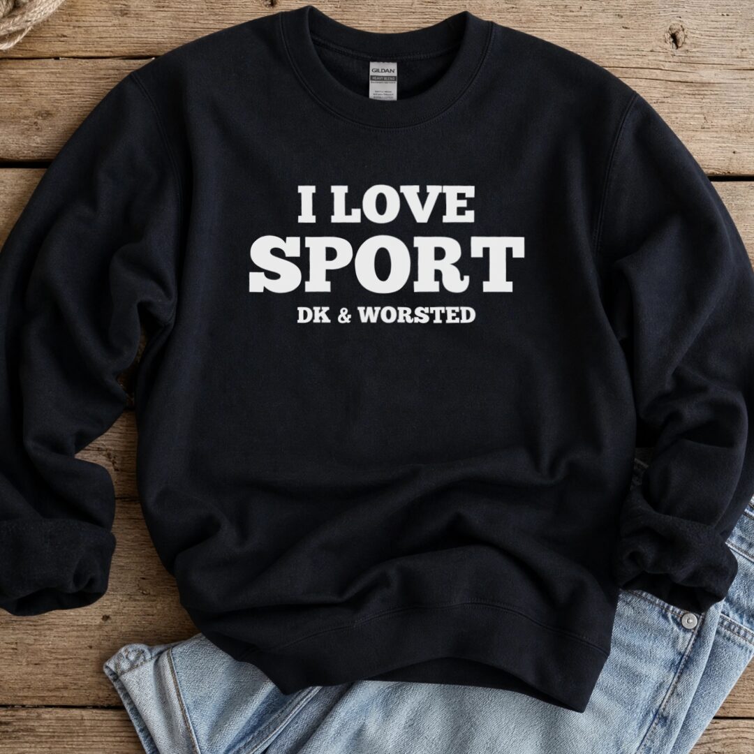 I love Sport Sweatshirt Black t-shirt