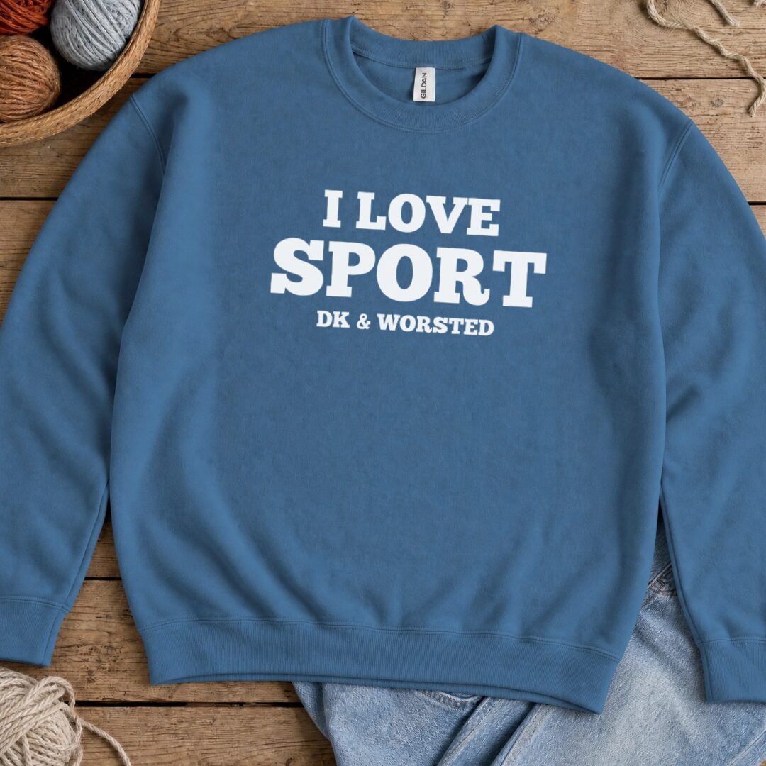 I love Sport Sweatshirt Indigo Blue t-shirt