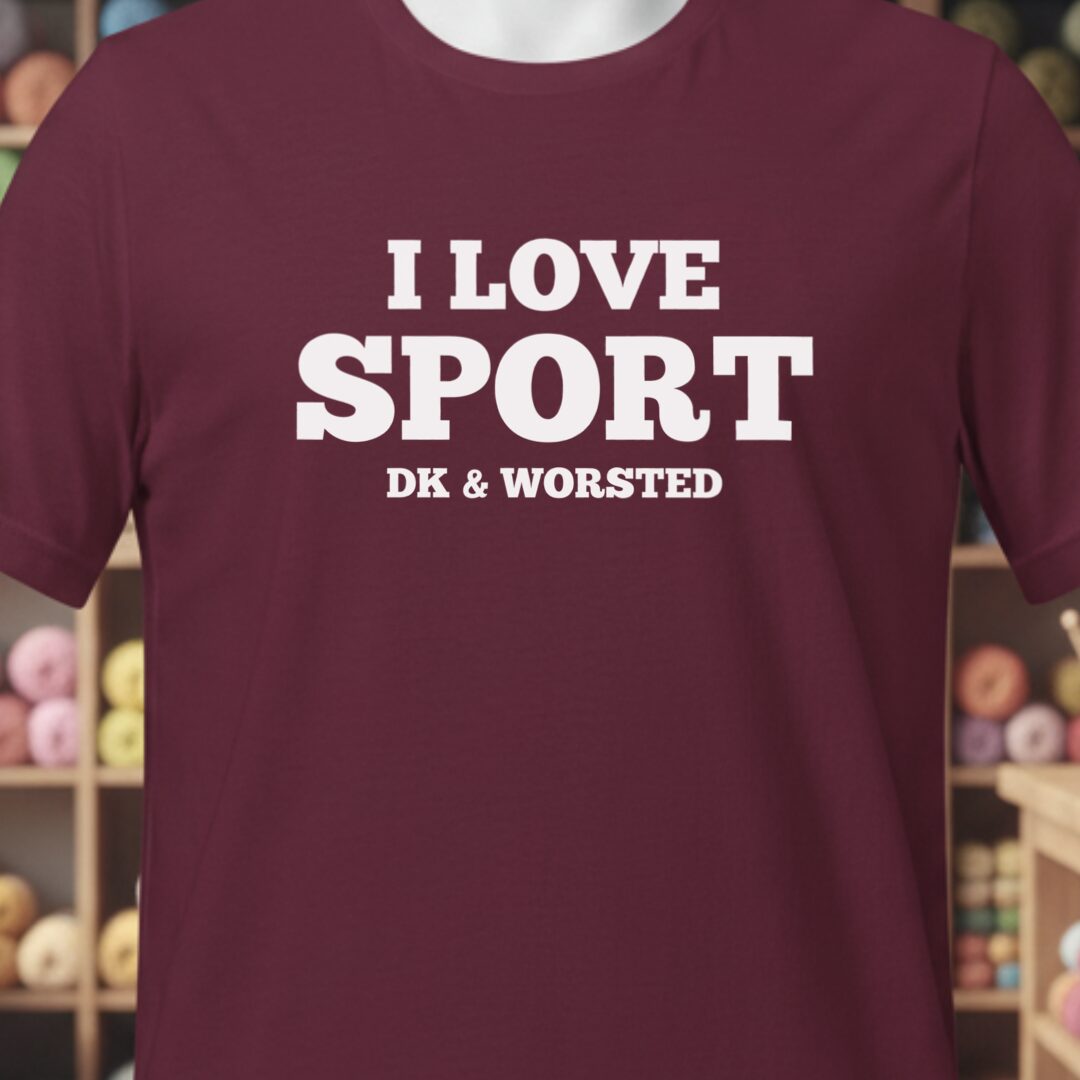 I love Sport T-Shirt Maroon t-shirt