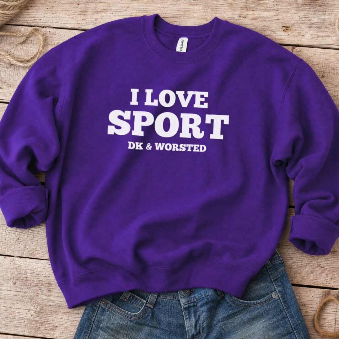 I love Sport Sweatshirt Purple t-shirt