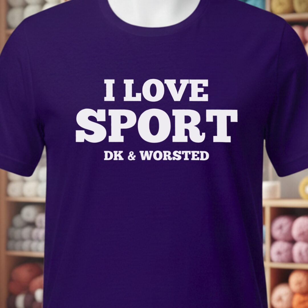 I love Sport T-Shirt Purple t-shirt
