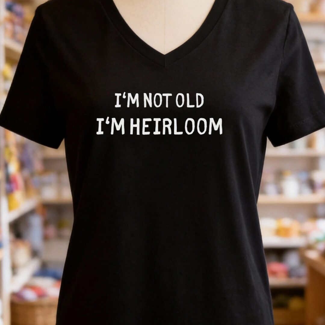 I'm Heirloom V-Neck T-Shirt Black t-shirt