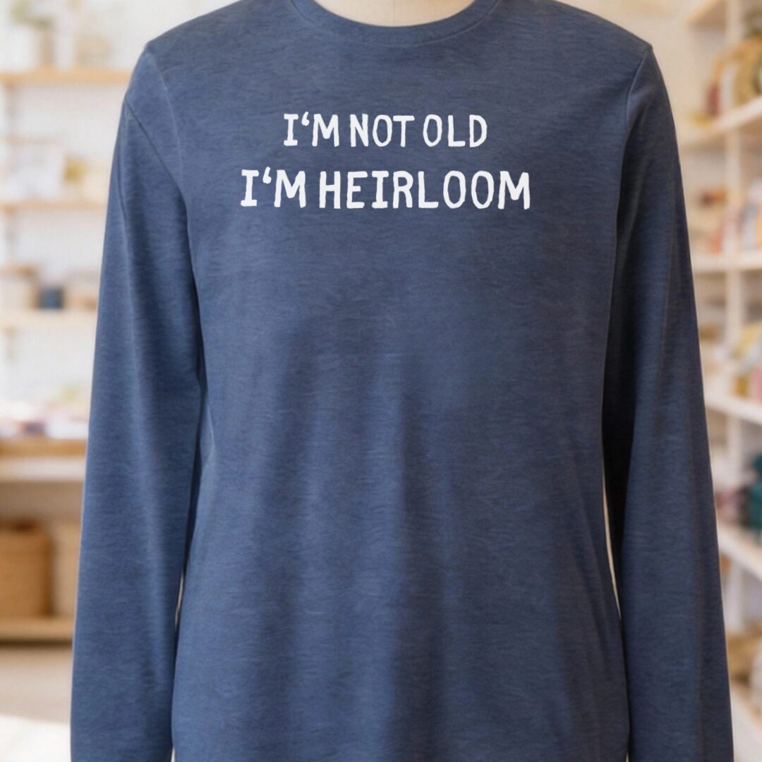 I'm Heirloom Long Sleeve Tee Navy t-shirt