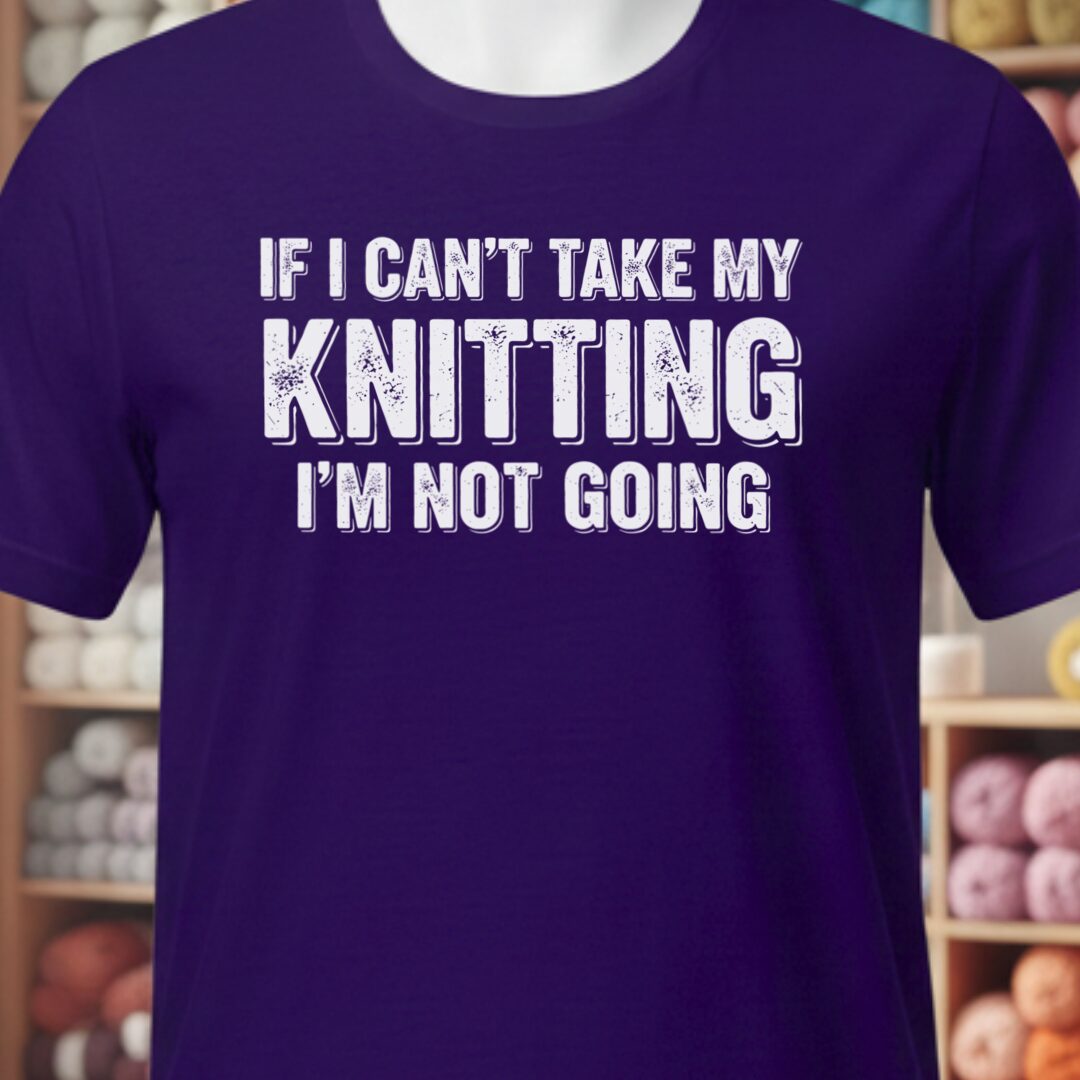 I'm Not Going T-Shirt Purple t-shirt