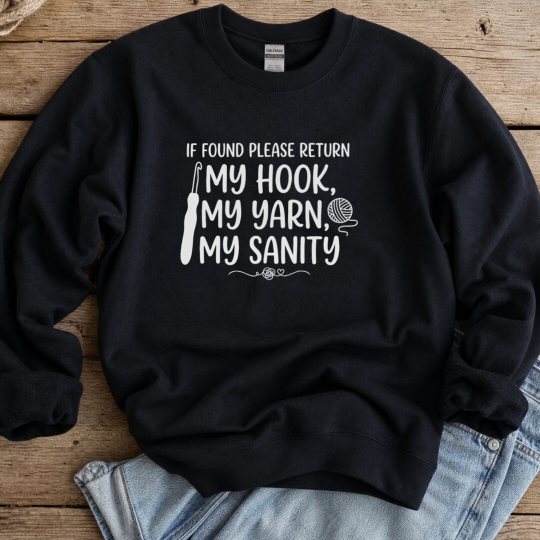 If Found Sweatshirt Black t-shirt