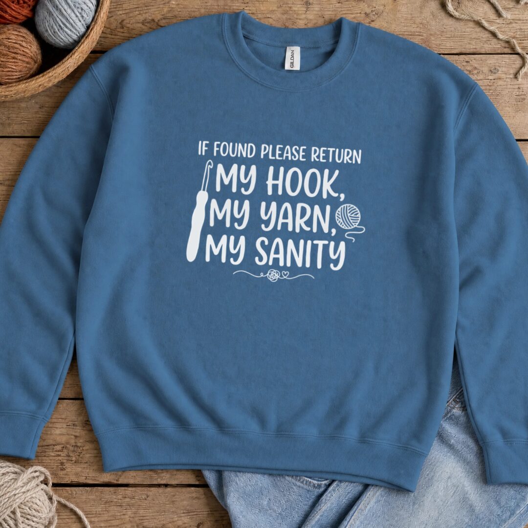 If Found Sweatshirt Indigo Blue t-shirt