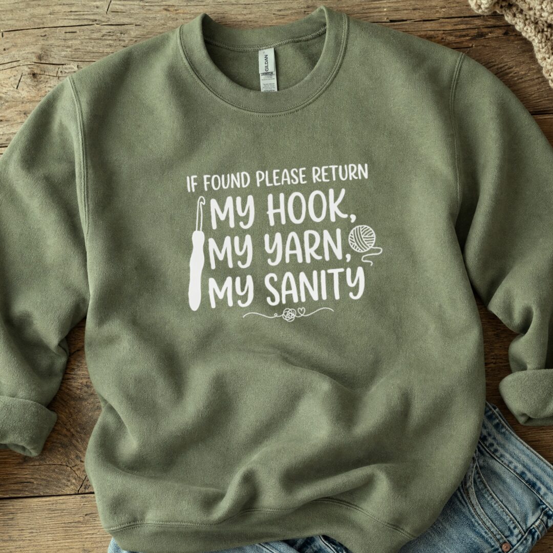 If Found Sweatshirt Military Green t-shirt