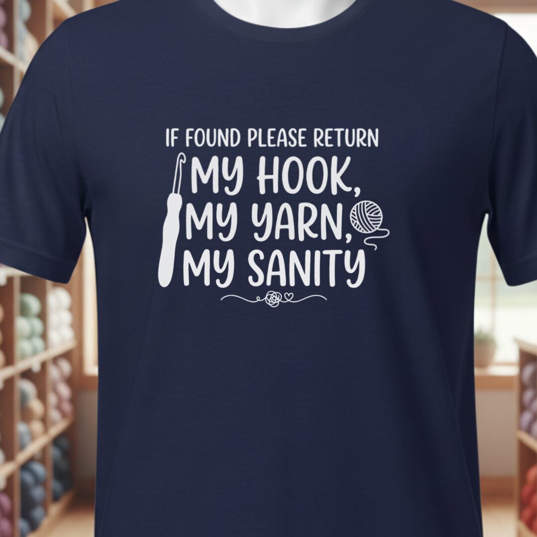 If Found T-Shirt Navy t-shirt