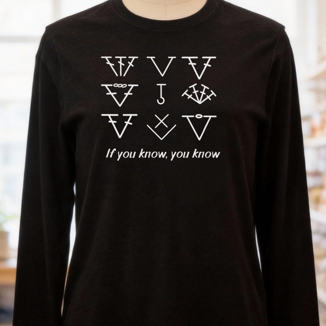 If you know, you know Long Sleeve Tee Black Heather t-shirt
