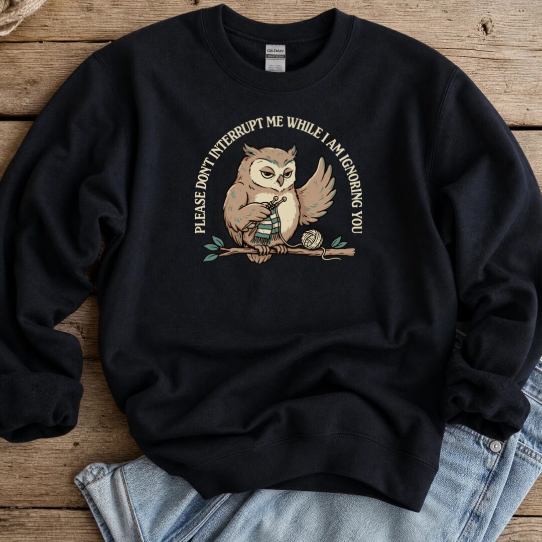 Ignoring You Black Sweatshirt.jpg