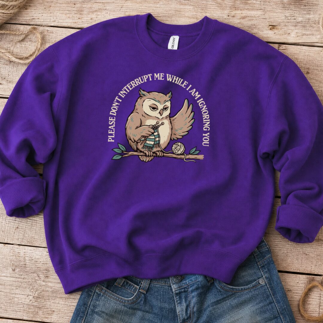 Ignoring You Purple Sweatshirt.jpg