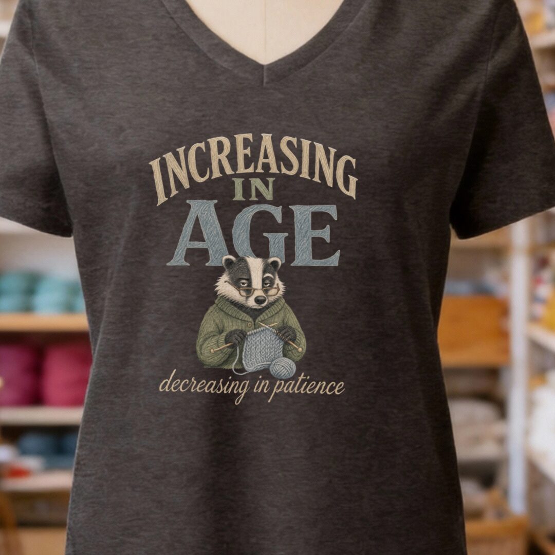 Increasing In Age V-Neck T-Shirt Dark Grey t-shirt
