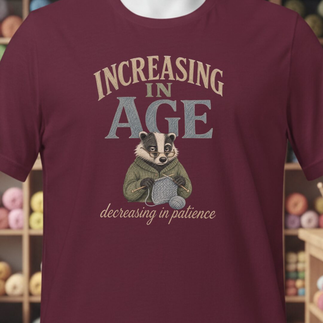 Increasing In Age T-Shirt Maroon t-shirt
