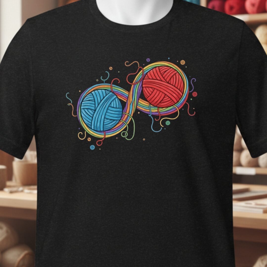 Infinity Yarn T-Shirt Black t-shirt