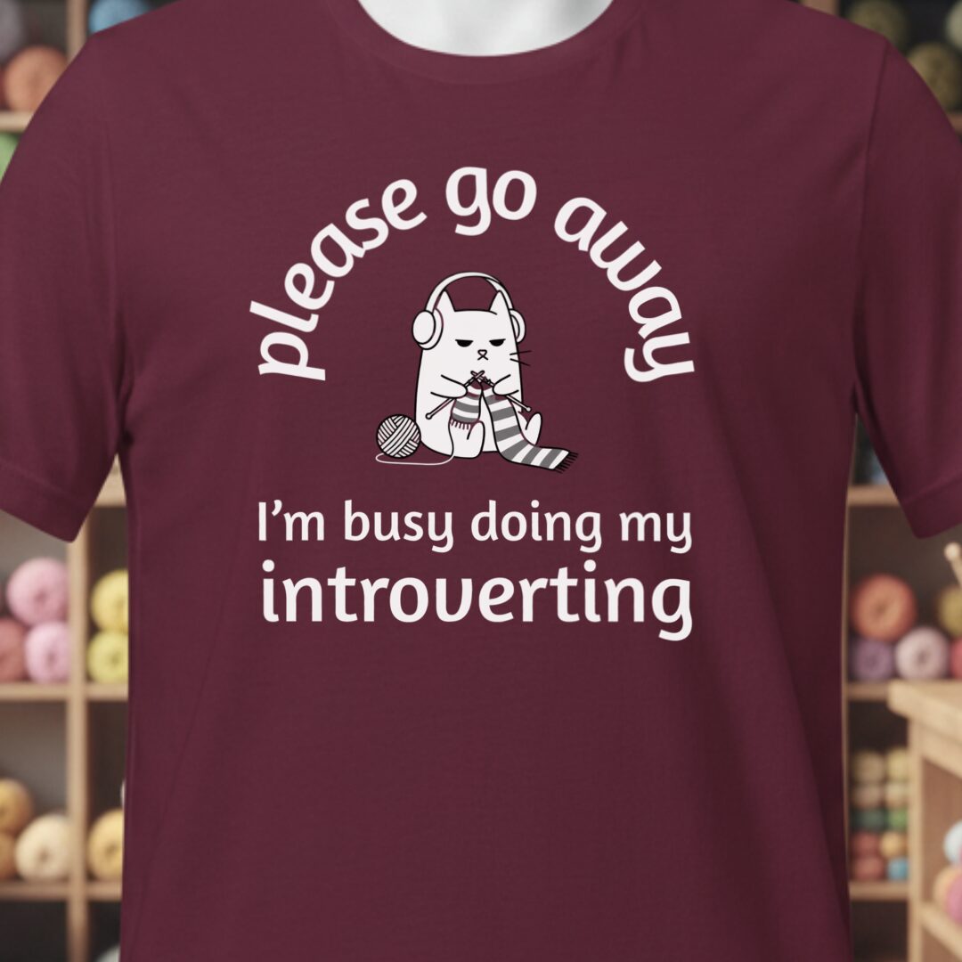 Introverting T-Shirt Maroon t-shirt