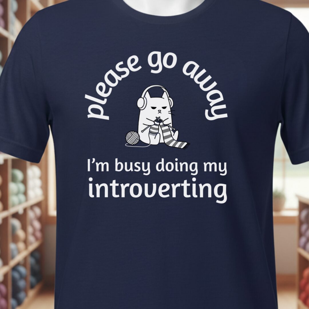 Introverting T-Shirt Navy t-shirt