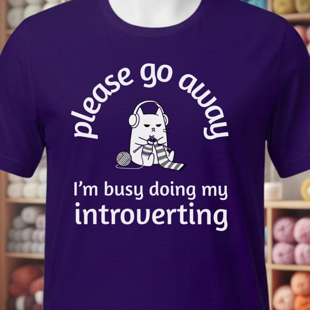 Introverting T-Shirt Purple t-shirt