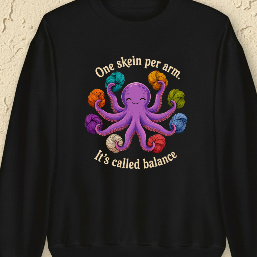 It's Called Balance Black Sweatshirt.jpg
